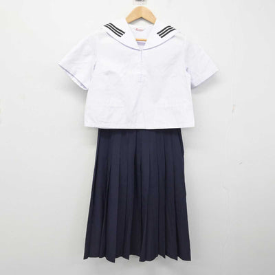 【中古】青森県 八戸市立第三中学校 女子制服 4点 (セーラー服・セーラー服・スカート) sf087860