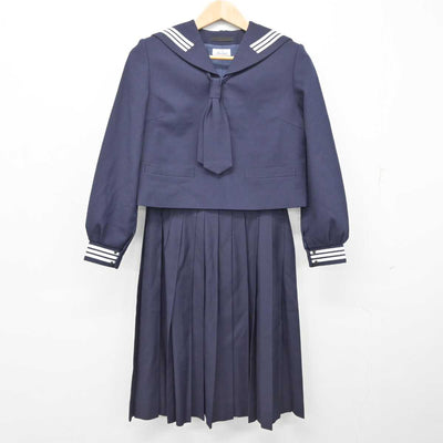 【中古】青森県 八戸市立第三中学校 女子制服 2点 (セーラー服・スカート) sf087871