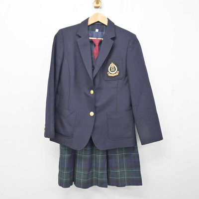 【中古】静岡県 静岡女子高等学校 女子制服 4点 (ブレザー・ベスト・スカート) sf087926