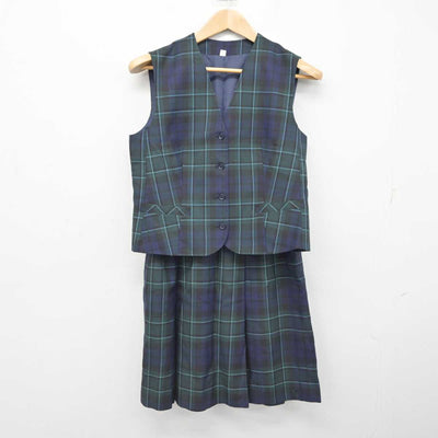 【中古】静岡県 静岡女子高等学校 女子制服 4点 (ブレザー・ベスト・スカート) sf087926