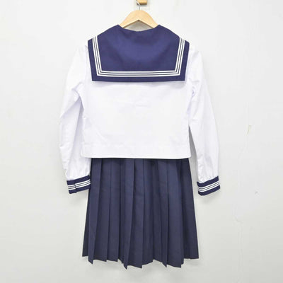 【中古】茨城県 那珂湊中学校 女子制服 2点 (セーラー服・スカート) sf087937