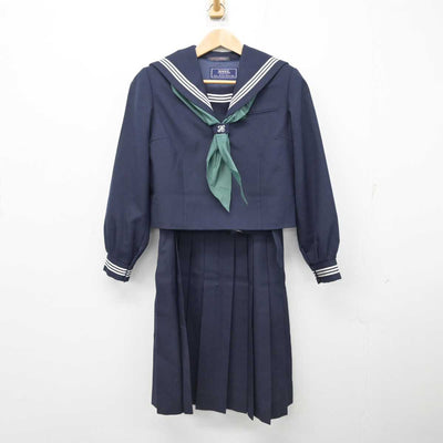 【中古】茨城県 那珂湊中学校 女子制服 3点 (セーラー服・ジャンパースカート) sf087938