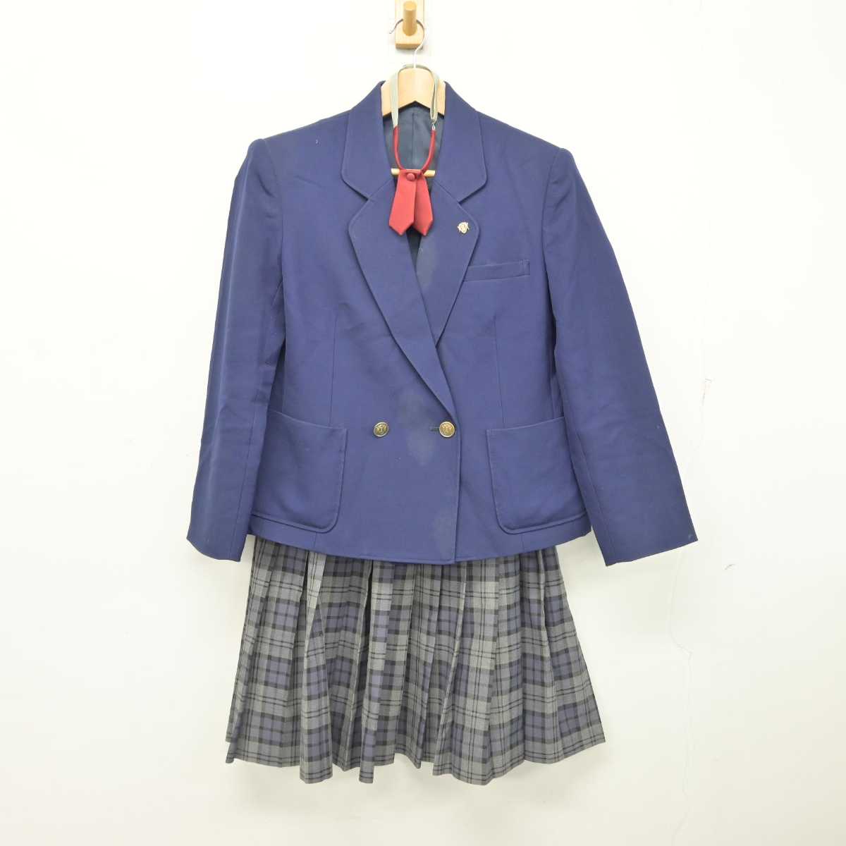 【中古】岩手県 花巻南高等学校 女子制服 6点 (ブレザー・スカート) sf087947