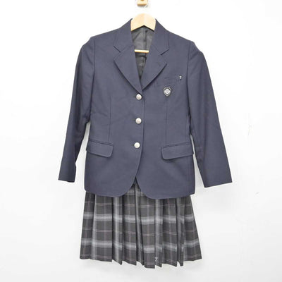 【中古】山形県 高畠中学校 女子制服 3点 (ブレザー・スカート・スカート) sf087953