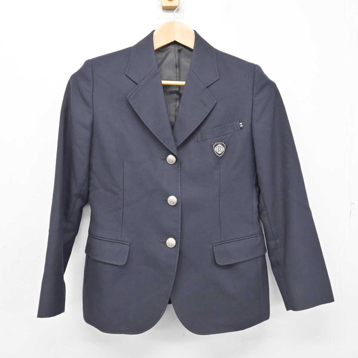 【中古】山形県 高畠中学校 女子制服 3点 (ブレザー・スカート・スカート) sf087953