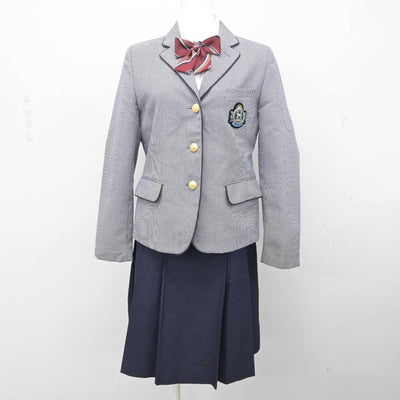 【中古】福岡県 博多学園 博多高等学校 女子制服 4点 (ブレザー・シャツ・スカート) sf087954