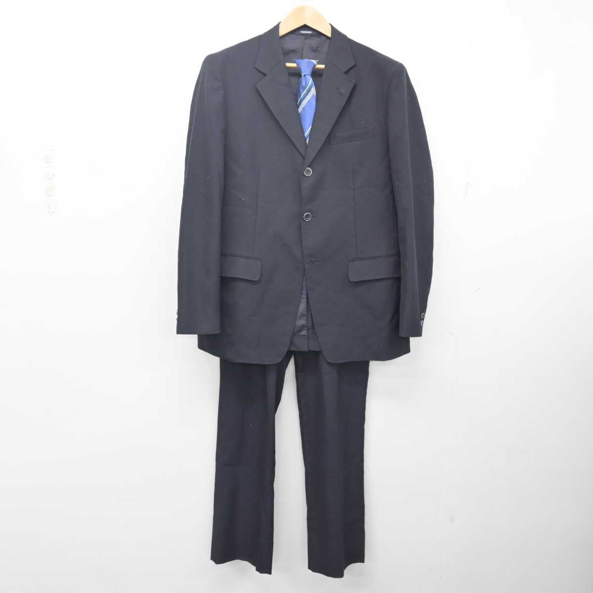 【中古】静岡県 浜松学院高等学校 男子制服 3点 (ブレザー・ズボン) sf087977