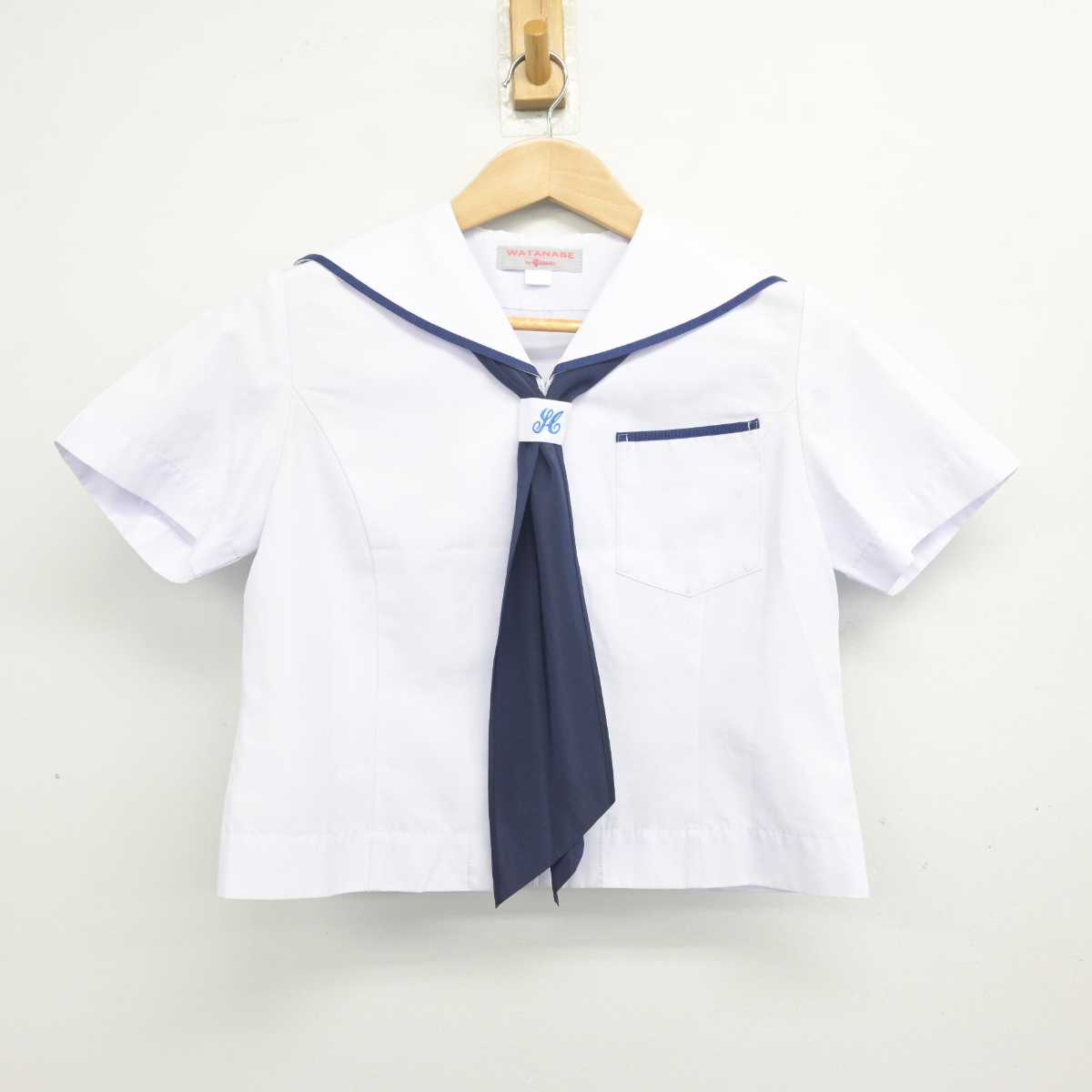 【中古】静岡県 北星中学校 女子制服 3点 (セーラー服・スカート) sf087982