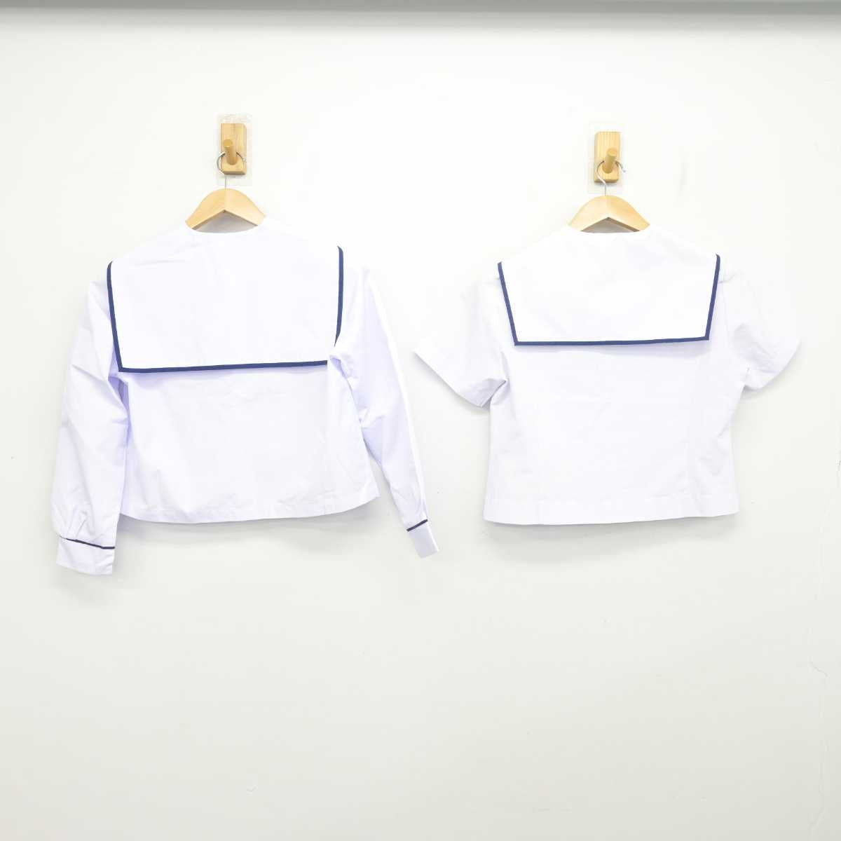 【中古】静岡県 北星中学校 女子制服 2点 (セーラー服・セーラー服) sf087983