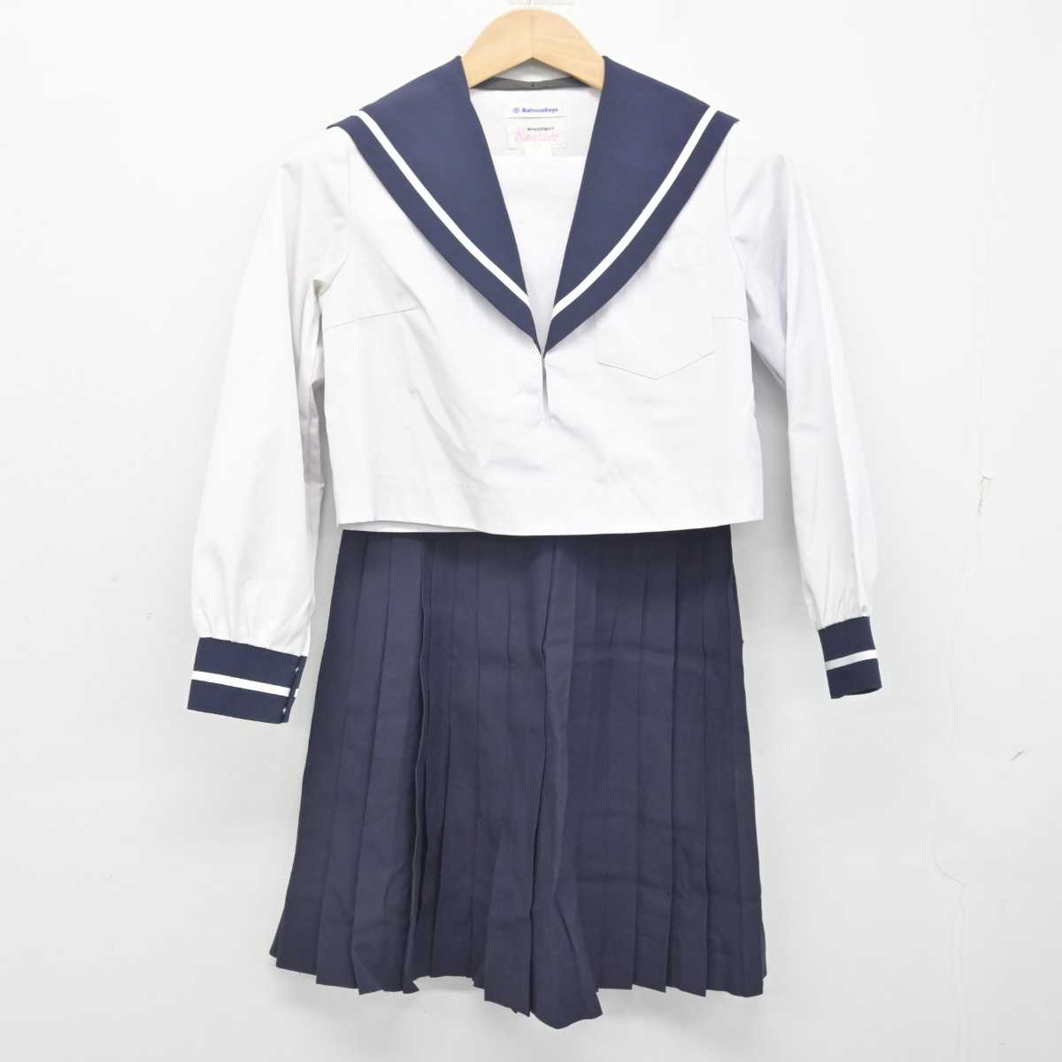 中古】愛知県 金城学院中学校 女子制服 4点 (セーラー服