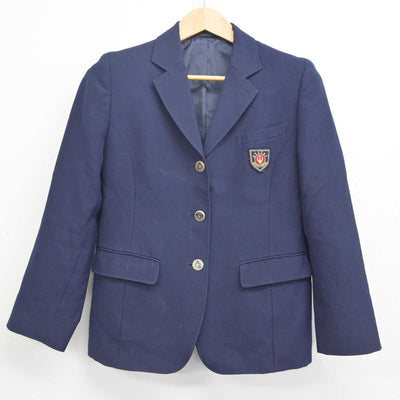 【中古】山梨県 大月短期大学附属高等学校 女子制服 3点 (ブレザー・ニット) sf088006