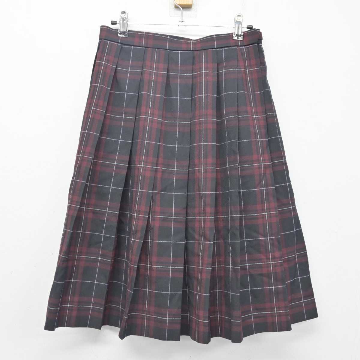 【中古】北海道 北海道栄高等学校 女子制服 5点 (ブレザー・ニットベスト・スカート) sf088025