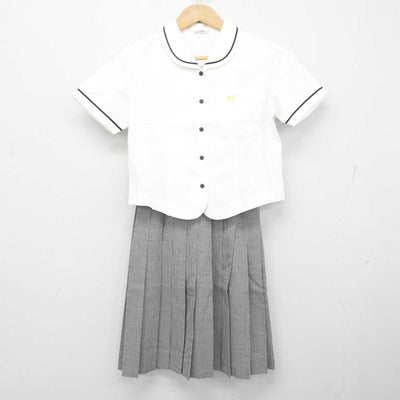 【中古】新潟県 長岡英智高等学校 女子制服 3点 (ブラウス・スカート) sf088033