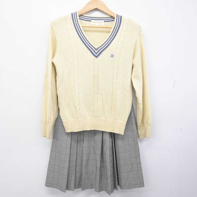 【中古】大阪府 登美丘高等学校 女子制服 3点 (ブレザー・ニット・スカート) sf088053