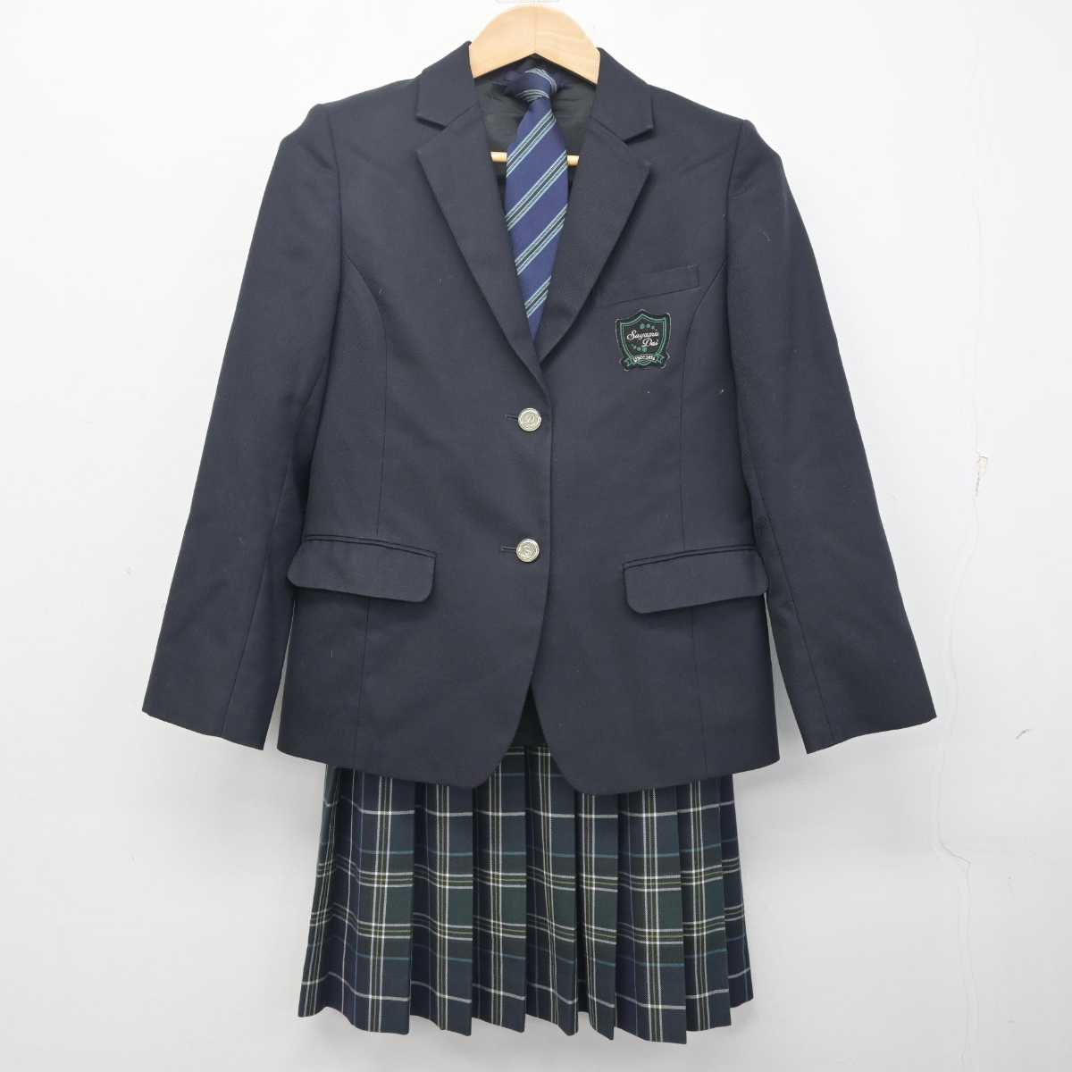 【中古】埼玉県 狭山台中学校 女子制服 3点 (ブレザー・スカート) sf088059