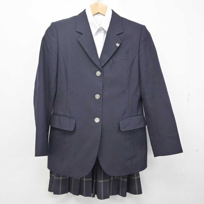 【中古】東京都 駒沢大学高等学校 女子制服 4点 (ブレザー・シャツ・スカート) sf088062