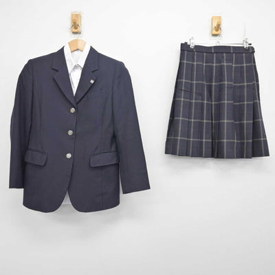 【中古】東京都 駒沢大学高等学校 女子制服 4点 (ブレザー・シャツ・スカート) sf088062