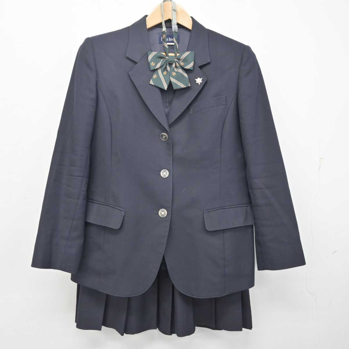 【中古】東京都 清瀬高等学校 女子制服 5点 (ブレザー・スカート・スカート) sf088066