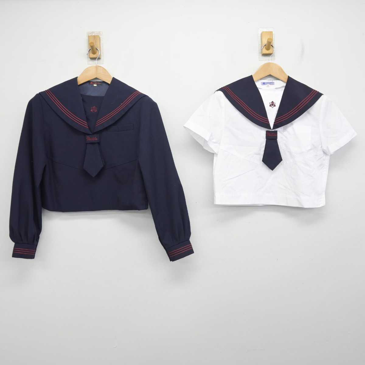 【中古】高知県 明徳義塾中学校 女子制服 4点 (セーラー服・セーラー服) sf088082