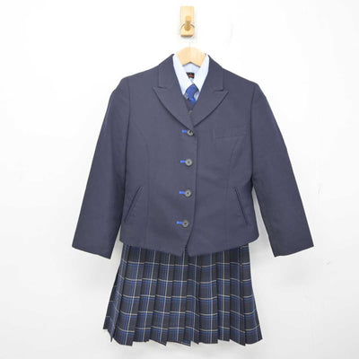 【中古】愛媛県 新田青雲中等教育学校/旧制服 女子制服 5点 (ブレザー・ベスト・シャツ・スカート) sf088086