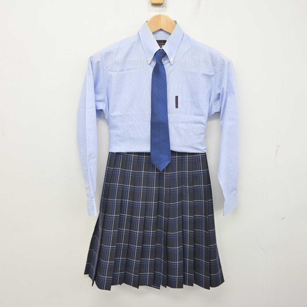 【中古】愛媛県 新田青雲中等教育学校/旧制服 女子制服 5点 (ブレザー・ベスト・シャツ・スカート) sf088086