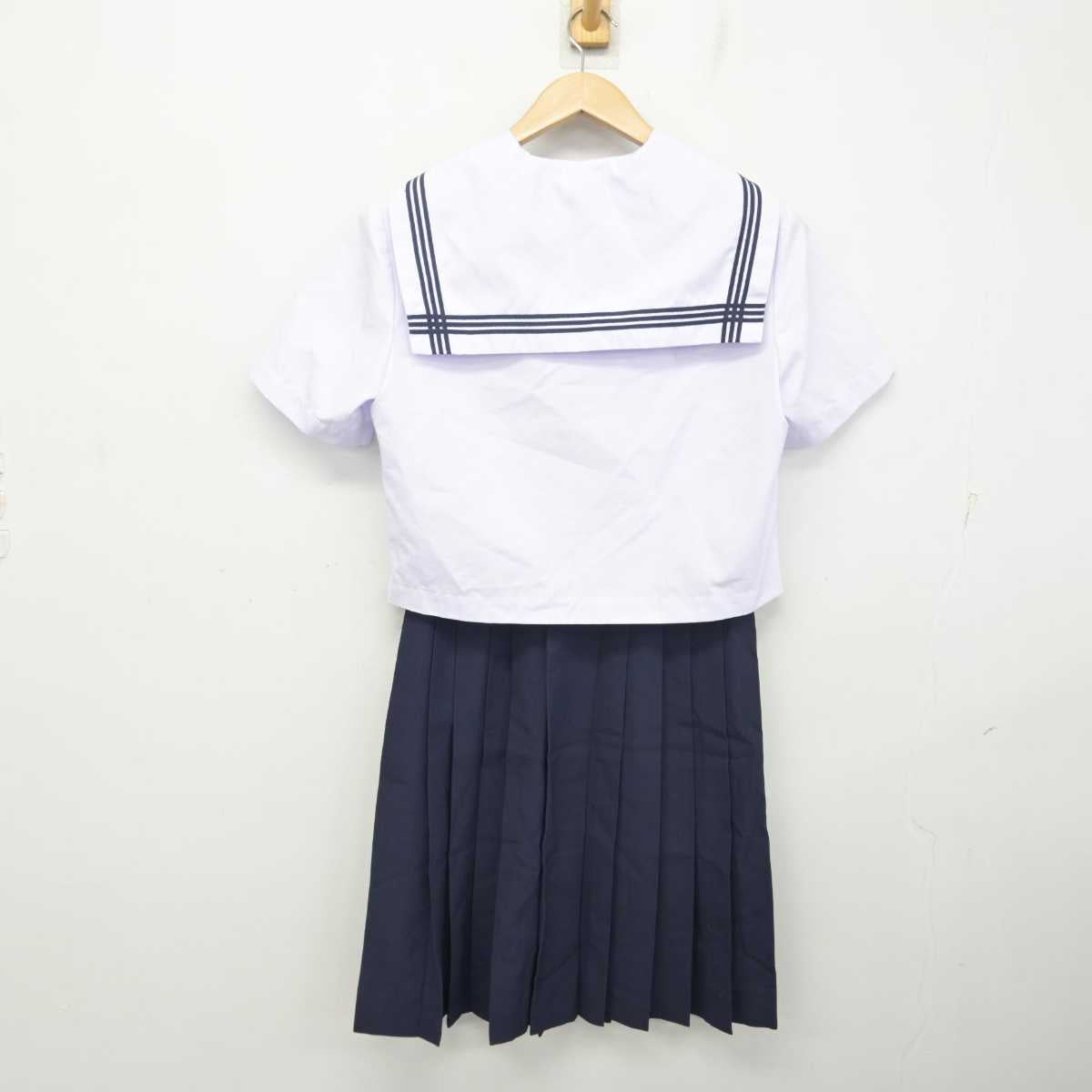 【中古】広島県 尾道北高等学校 女子制服 2点 (セーラー服・スカート) sf088099