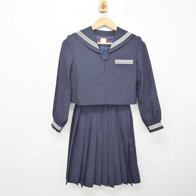 【中古】広島県 高西中学校 女子制服 2点 (セーラー服・スカート) sf088102