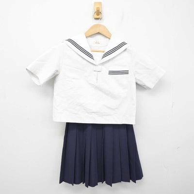 【中古】広島県 高西中学校 女子制服 2点 (セーラー服・スカート) sf088103