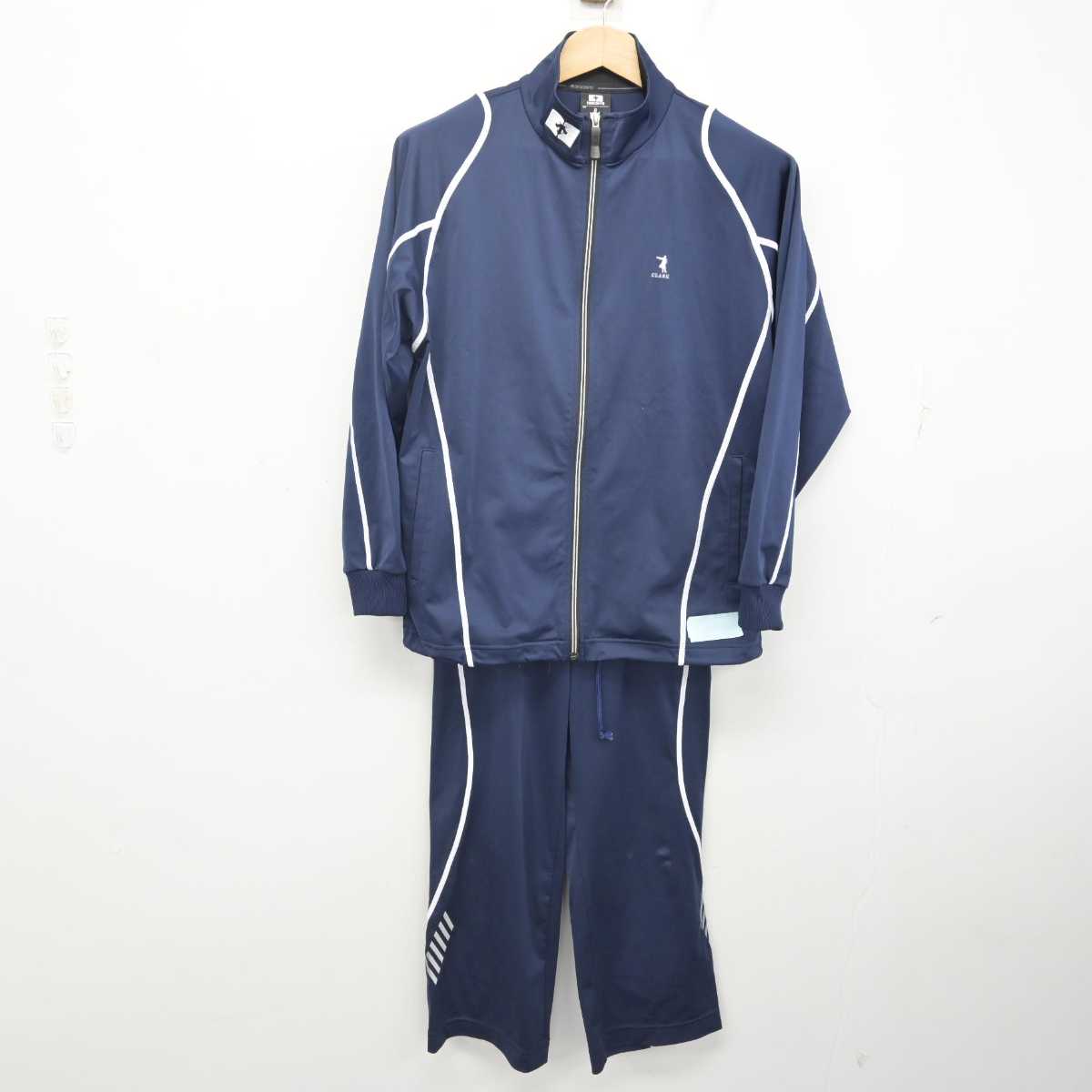 【中古】 クラーク記念国際高等学校 女子制服 2点 (ジャージ 上・ジャージ 下) sf088108