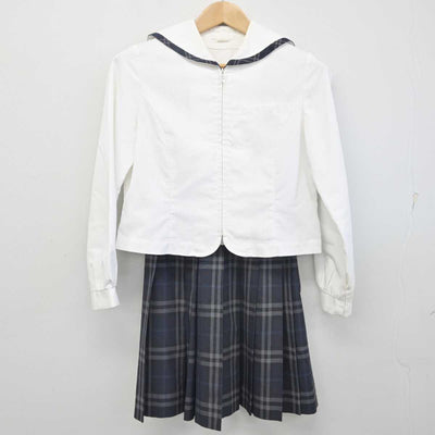 【中古】福岡県 自由ケ丘高等学校 女子制服 3点 (セーラー服・スカート) sf088119