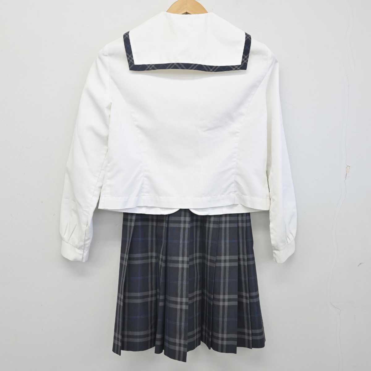 【中古】福岡県 自由ケ丘高等学校 女子制服 3点 (セーラー服・スカート) sf088119