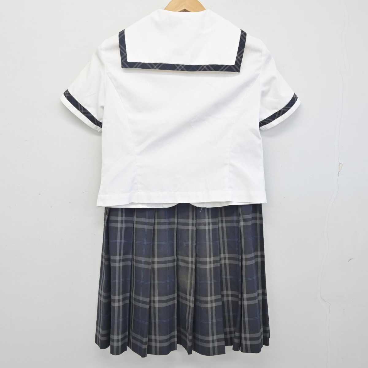 【中古】福岡県 自由ケ丘高等学校 女子制服 4点 (セーラー服・スカート) sf088120