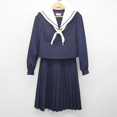 【中古】愛知県 崇化館中学校 女子制服 3点 (セーラー服・スカート) sf088159