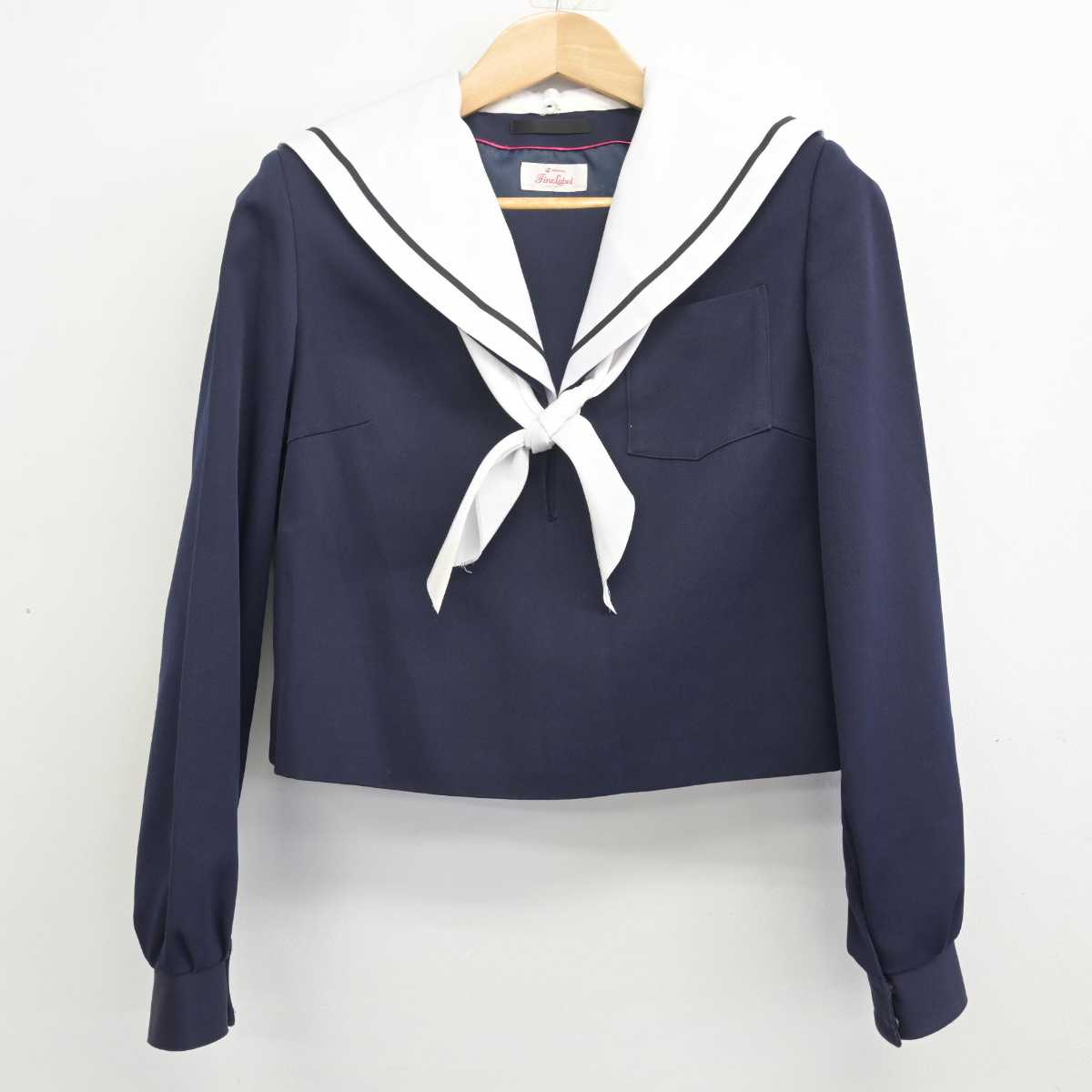 【中古】愛知県 崇化館中学校 女子制服 3点 (セーラー服・スカート) sf088159