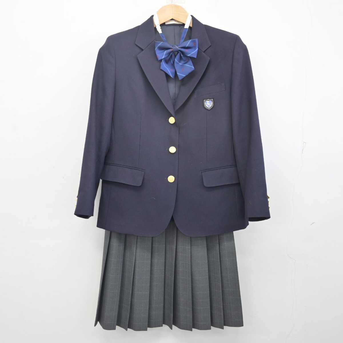 【中古】大阪府 天王寺学館高等学校 女子制服 4点 (ブレザー・スカート) sf088194