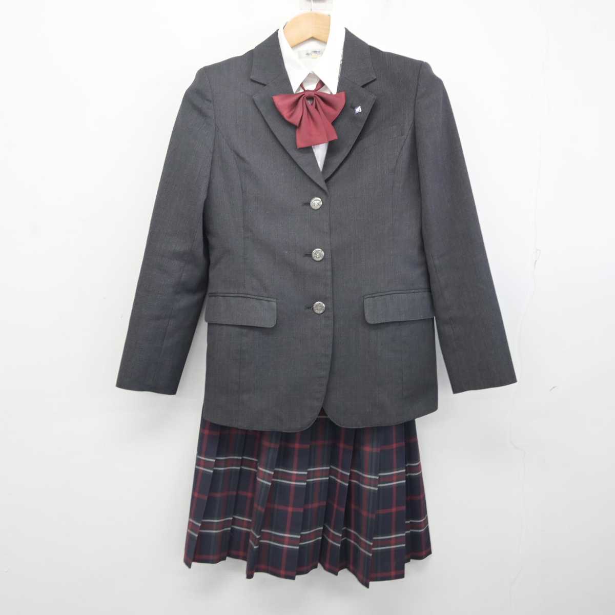 【中古】北海道 札幌大谷高等学校 女子制服 5点 (ブレザー・シャツ・スカート) sf088195