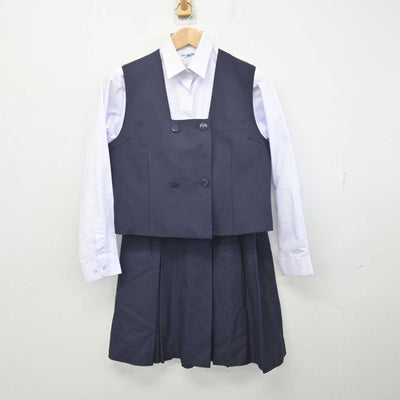 【中古】埼玉県 所沢北高等学校 女子制服 4点 (ブレザー・ベスト・シャツ・スカート) sf088203