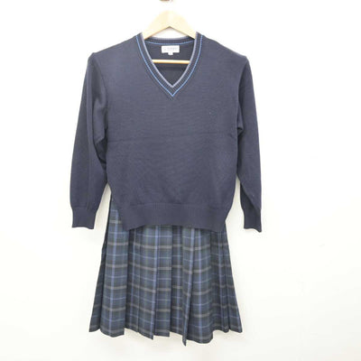 【中古】北海道 北海高等学校 女子制服 4点 (ブレザー・ニット・スカート) sf088225