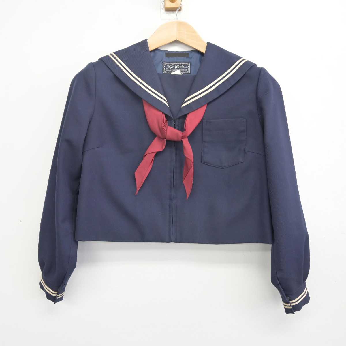 【中古】茨城県 都和中学校 女子制服 3点 (セーラー服・ジャンパースカート) sf088241