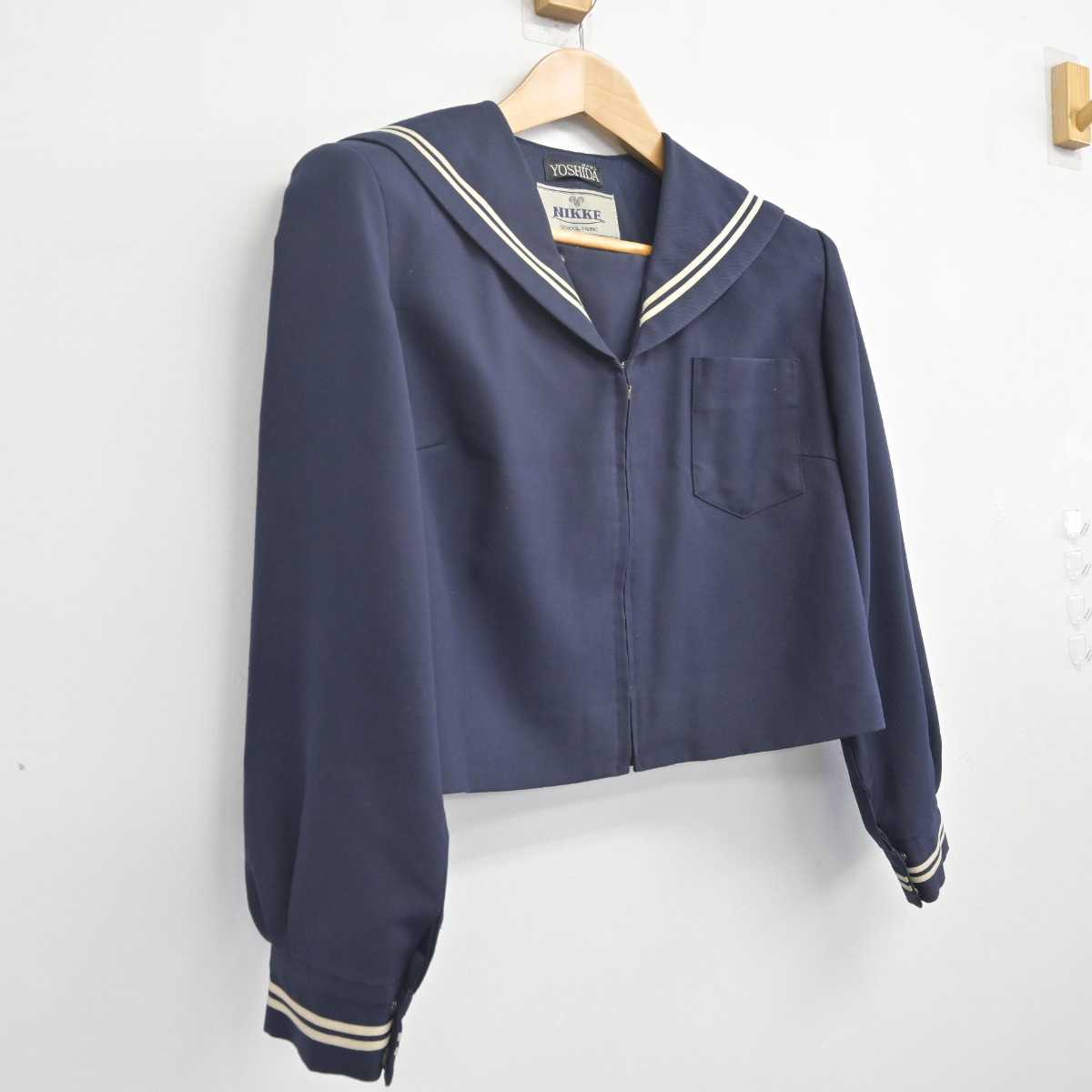 【中古】茨城県 都和中学校 女子制服 1点 (セーラー服) sf088243