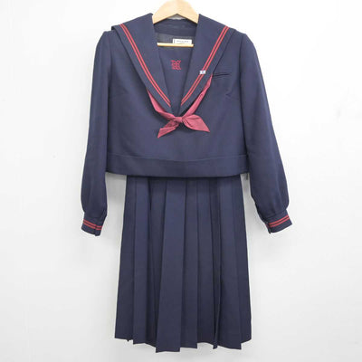 【中古】福岡県 南曽根中学校 女子制服 4点 (セーラー服・ジャンパースカート) sf088255