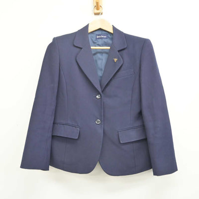 【中古】福岡県 戸畑高等学校 女子制服 3点 (ブレザー・ジャンパースカート) sf088256