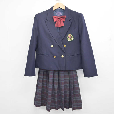 【中古】大阪府 松原高等学校 女子制服 3点 (ブレザー・スカート) sf088257