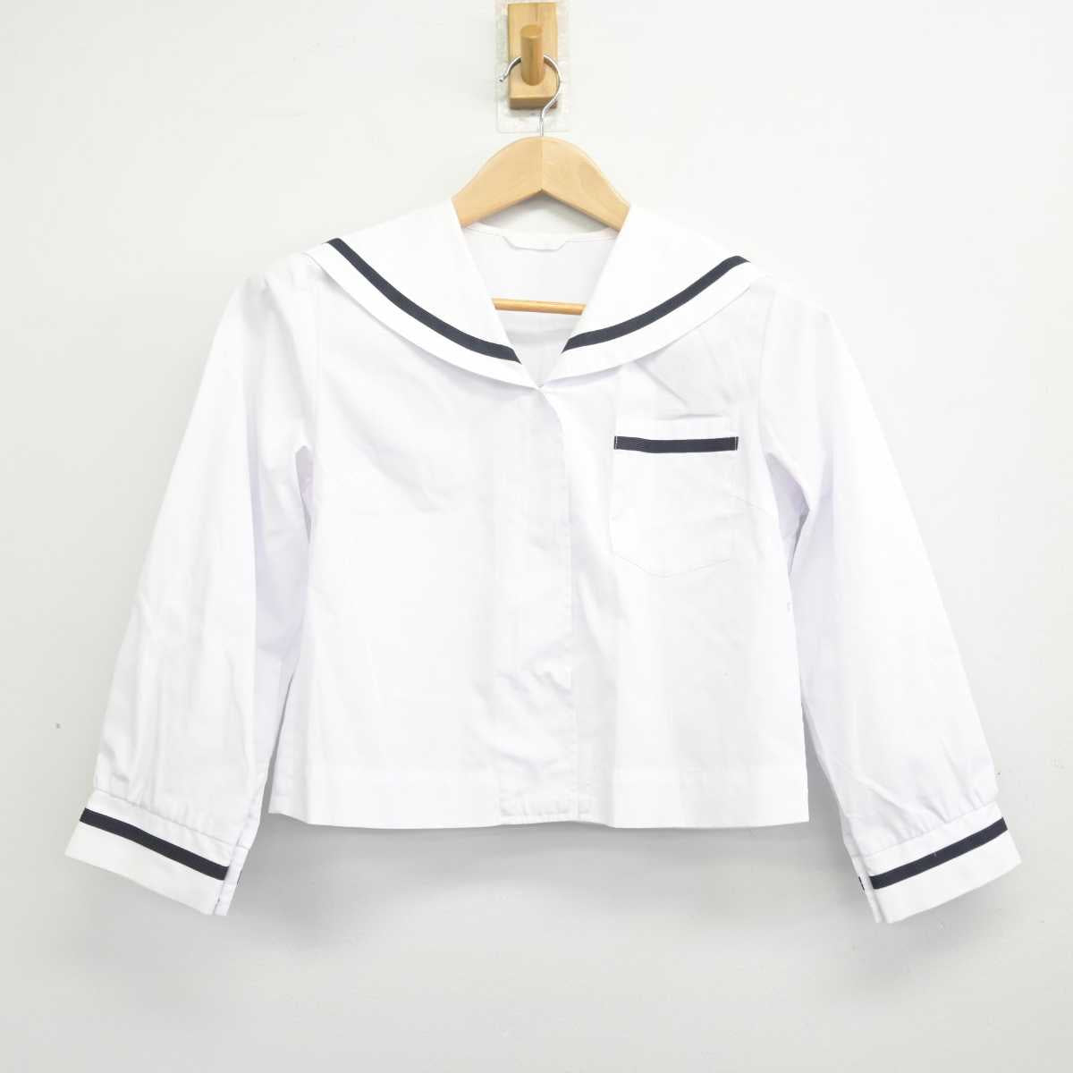 【中古】島根県 江津中学校 女子制服 2点 (ニット・セーラー服) sf088266