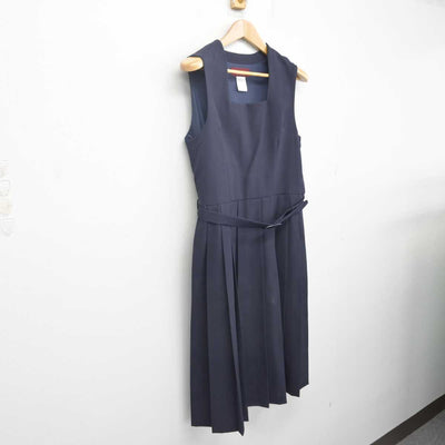 【中古】茨城県 大島中学校 女子制服 1点 (ジャンパースカート) sf088285