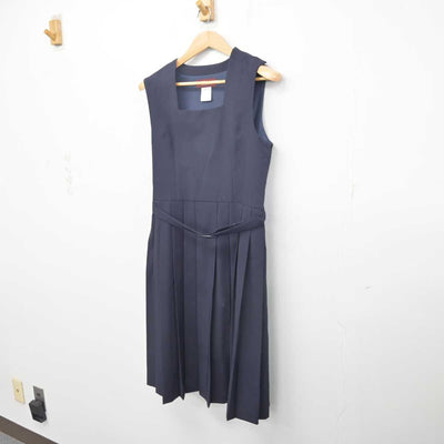 【中古】茨城県 大島中学校 女子制服 1点 (ジャンパースカート) sf088285