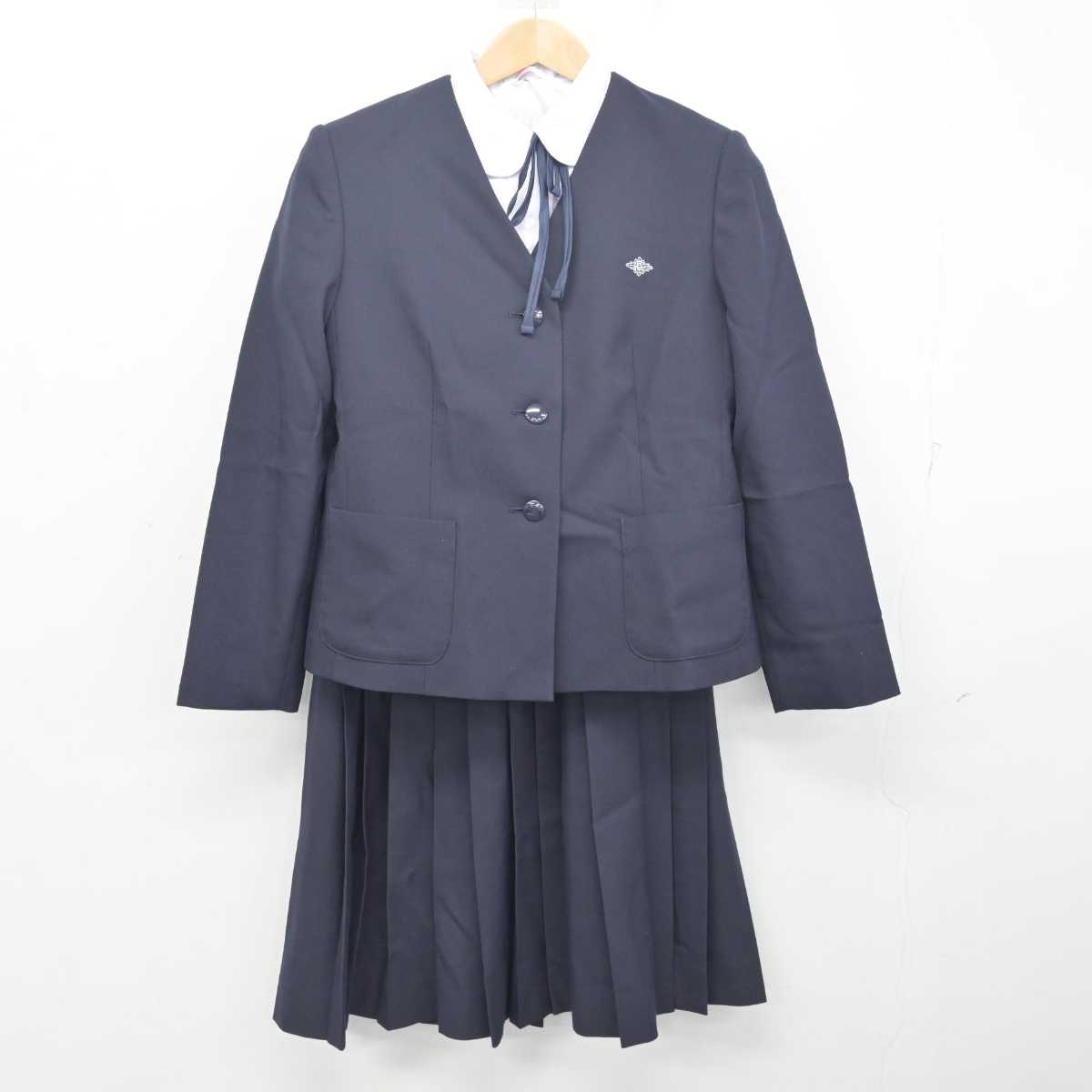 【中古】鹿児島県 加治木高等学校/旧制服 女子制服 4点 (ブレザー・シャツ・スカート) sf088372