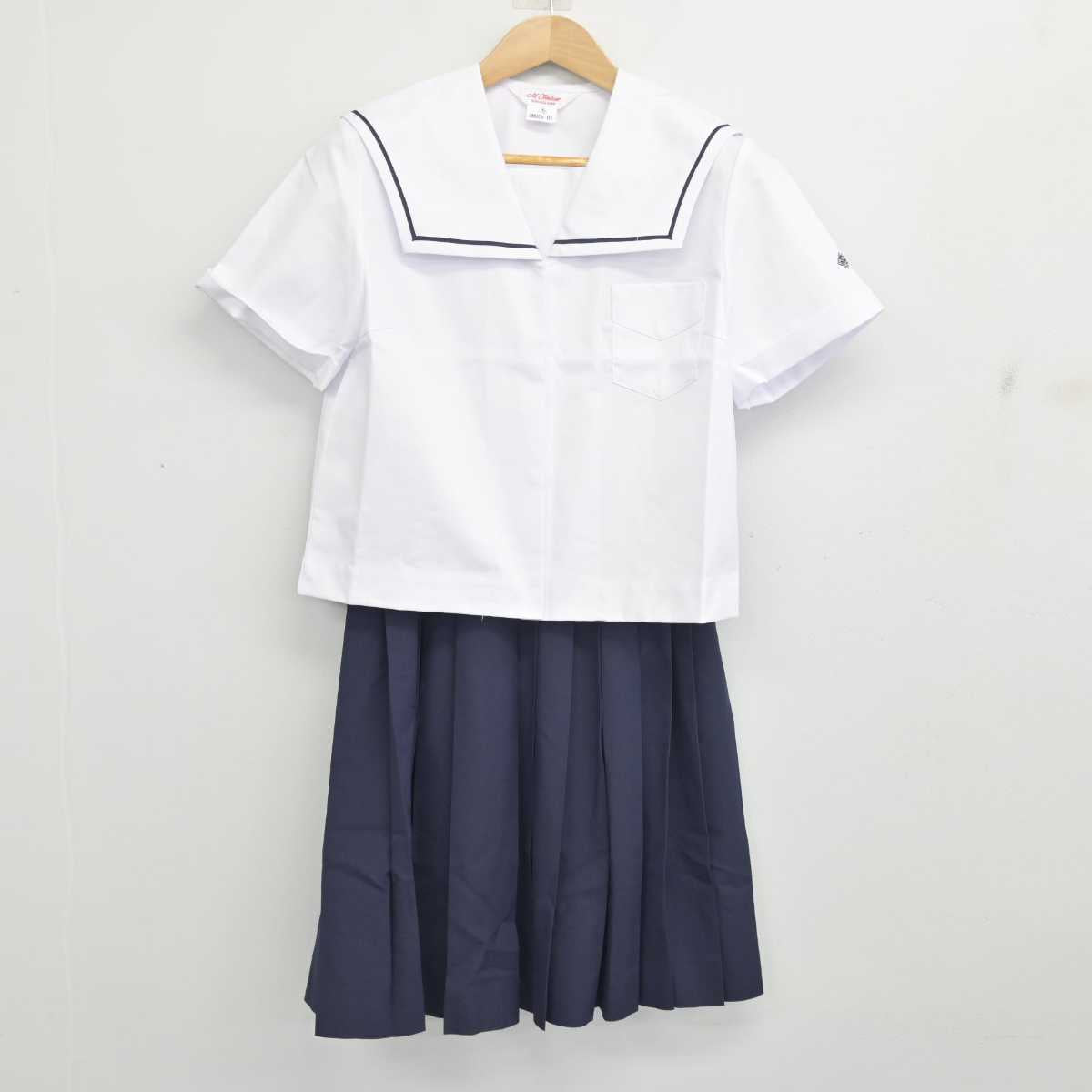 【中古】鹿児島県 加治木高等学校/旧制服 女子制服 4点 (セーラー服・セーラー服・スカート) sf088373