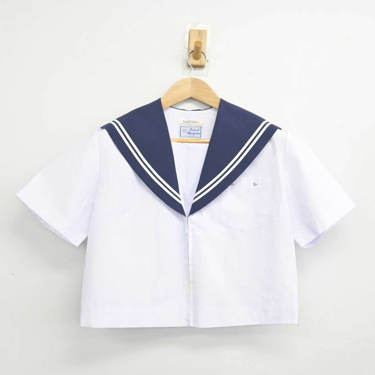 【中古】愛知県 南陵中学校 女子制服 2点 (セーラー服・セーラー服) sf088385