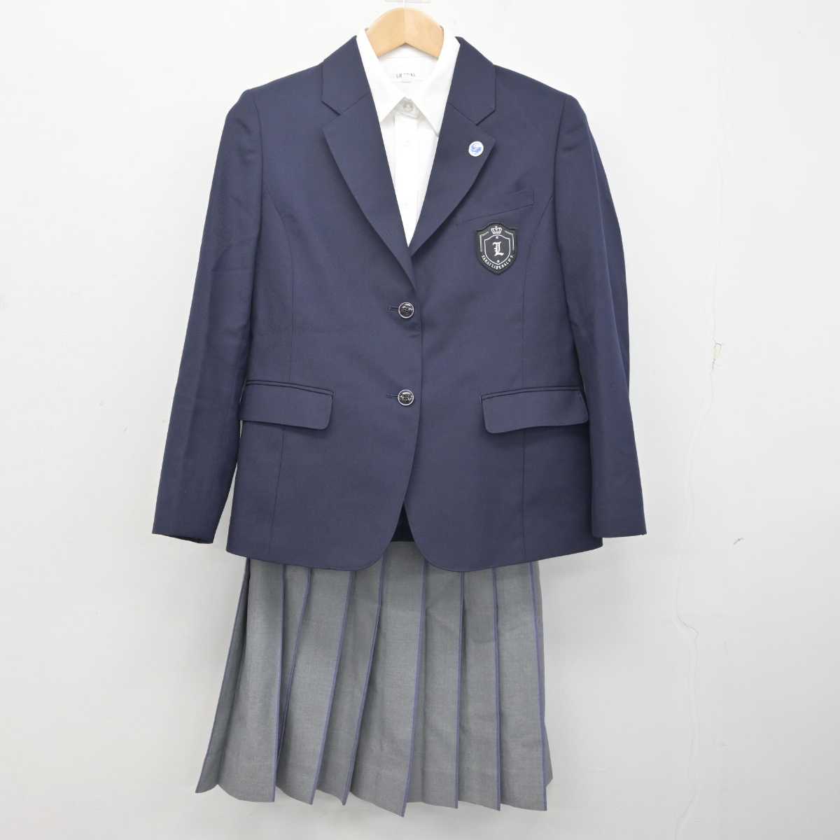 【中古】大阪府 堺リベラル中学・高等学校 女子制服 4点 (ブレザー・シャツ・スカート) sf088409